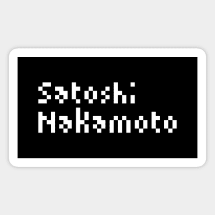 Satoshi Nakamoto Pixel Magnet